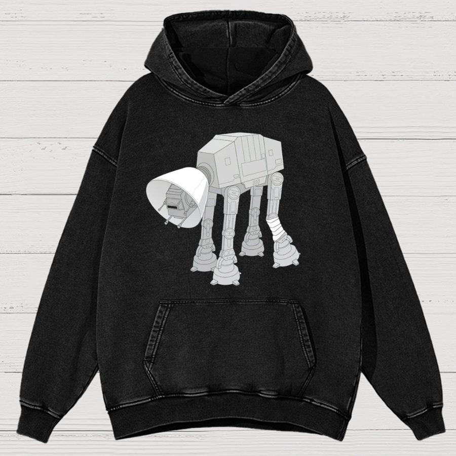 Battle Damage Vintage Distressed Hoodie