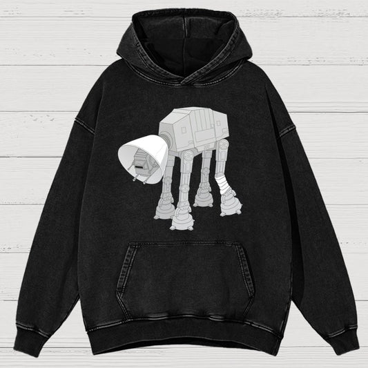 Battle Damage Vintage Distressed Hoodie