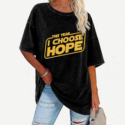 I Choose Hope Vintage Distressed T-shirt