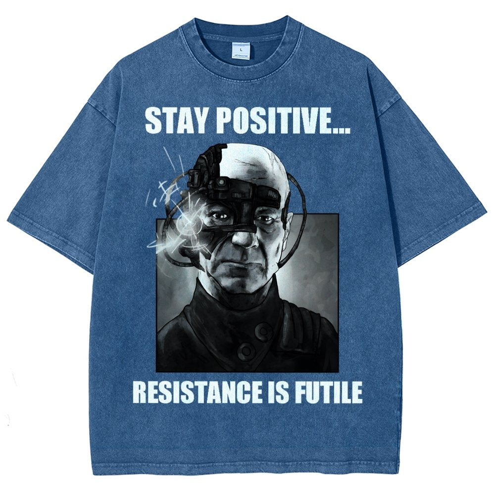 Stay positive... Persistence is key Vintage Distressed T-shirt