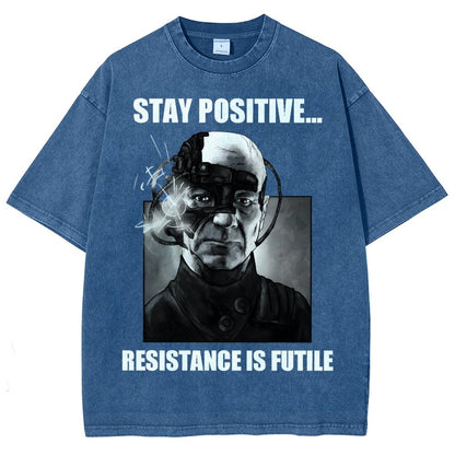 Stay positive... Persistence is key Vintage Distressed T-shirt
