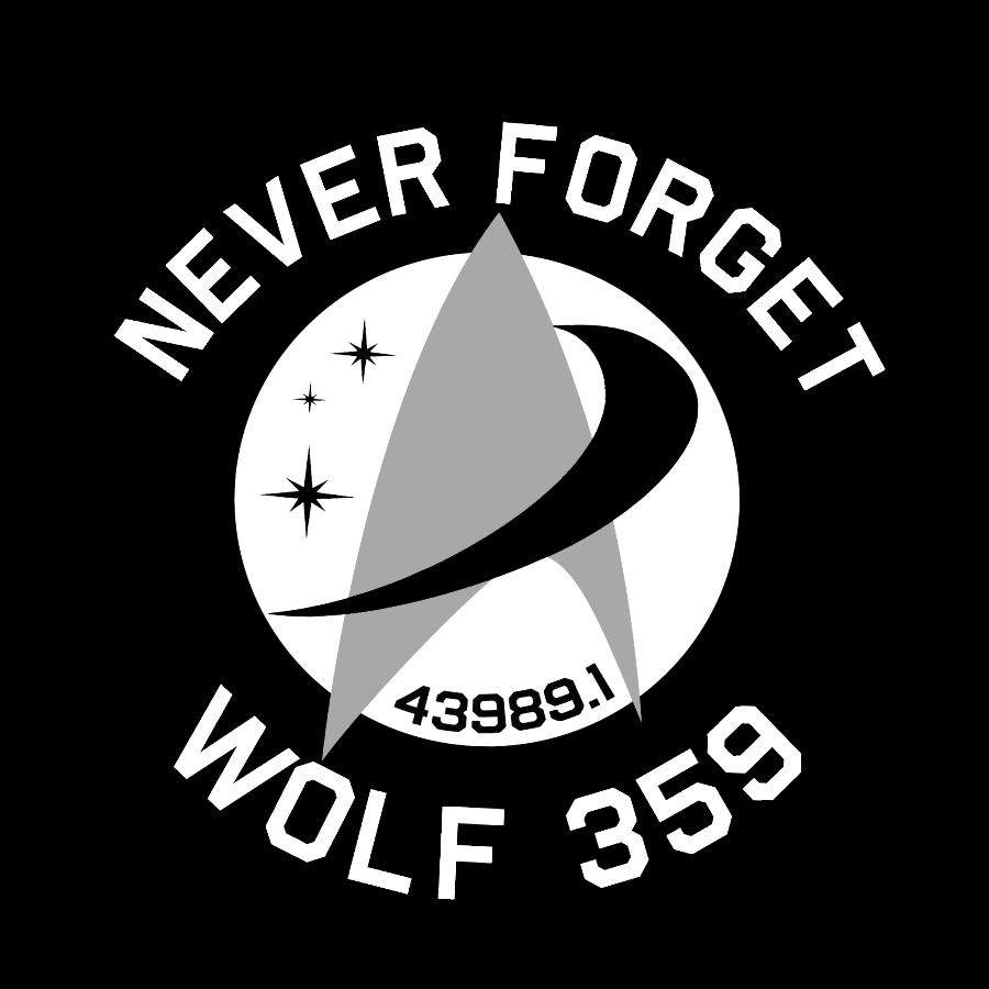 Never Forget Wolf 359 Geek T-Shirt