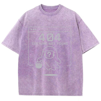 404 Costume Not Found  Funny Tech Halloween Vintage Distressed T-shirt