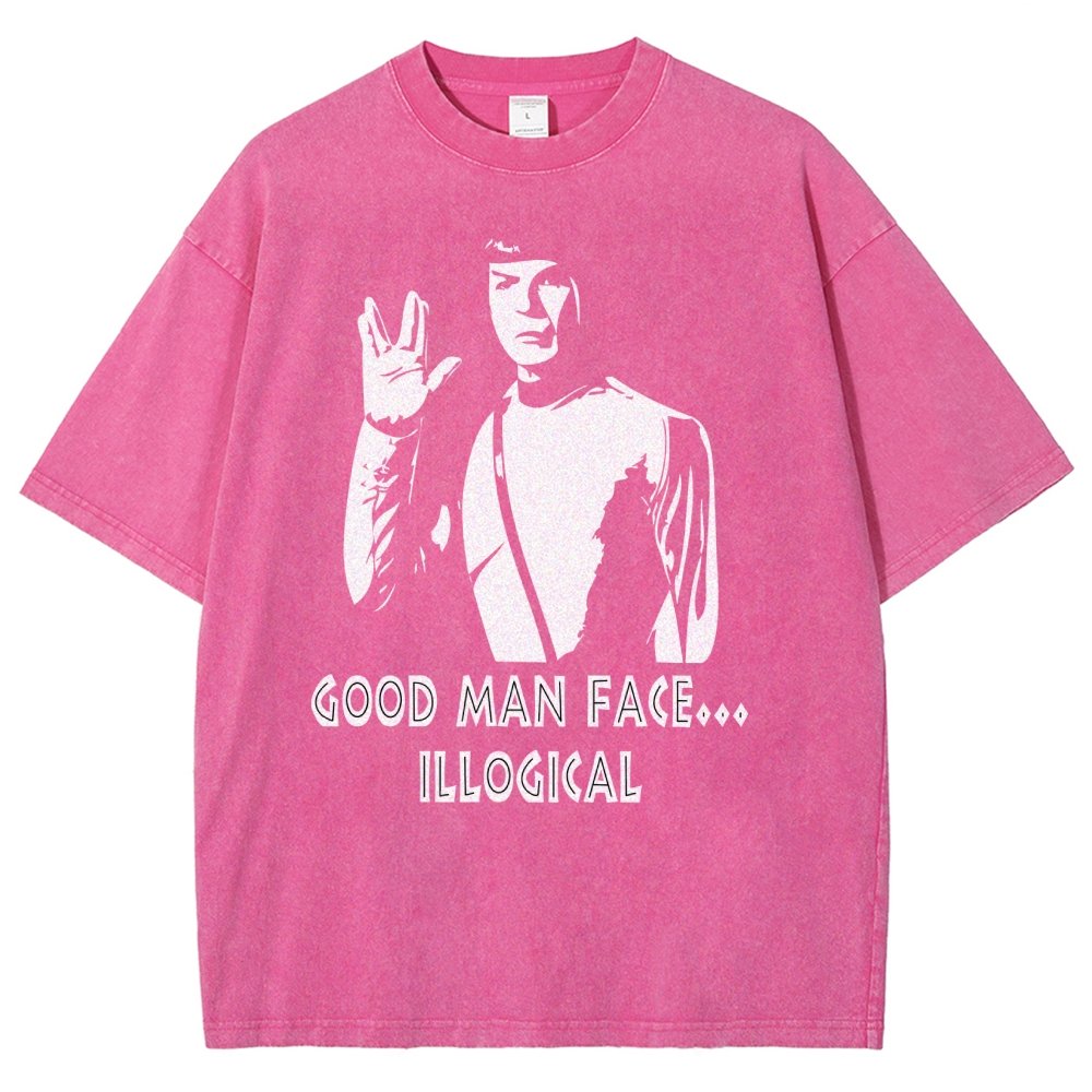 Good man face... illogicalVintage Distressed T-shirt