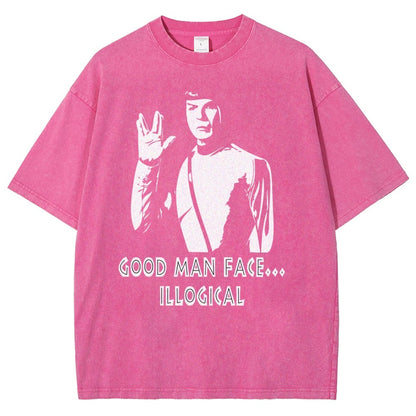Good man face... illogicalVintage Distressed T-shirt