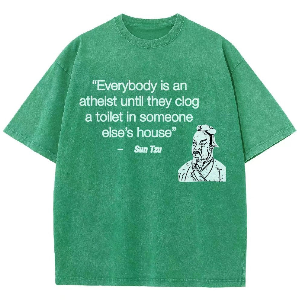 Funny Sun Tzu Saying Vintage Distressed T-shirt