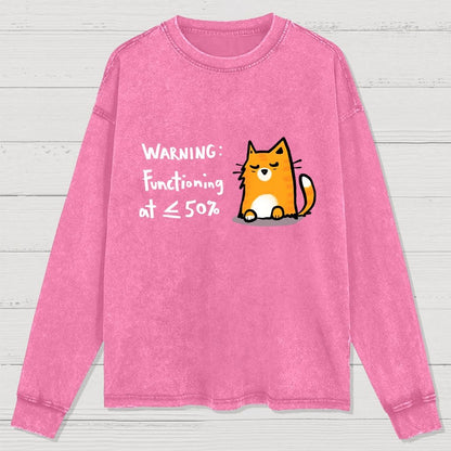 Functioning at Reduced Capacity Washed Long Sleeve Tee