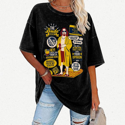 The Dude Quotes Vintage Distressed T-shirt