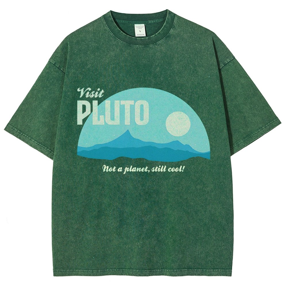 Visit Pluto Vintage Distressed T-shirt