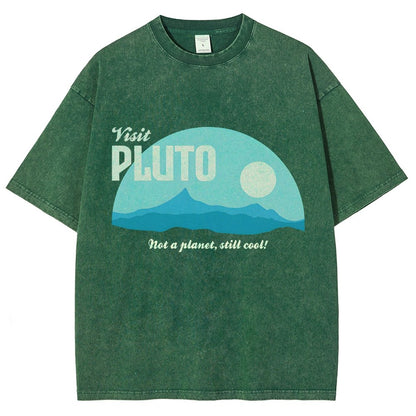 Visit Pluto Vintage Distressed T-shirt