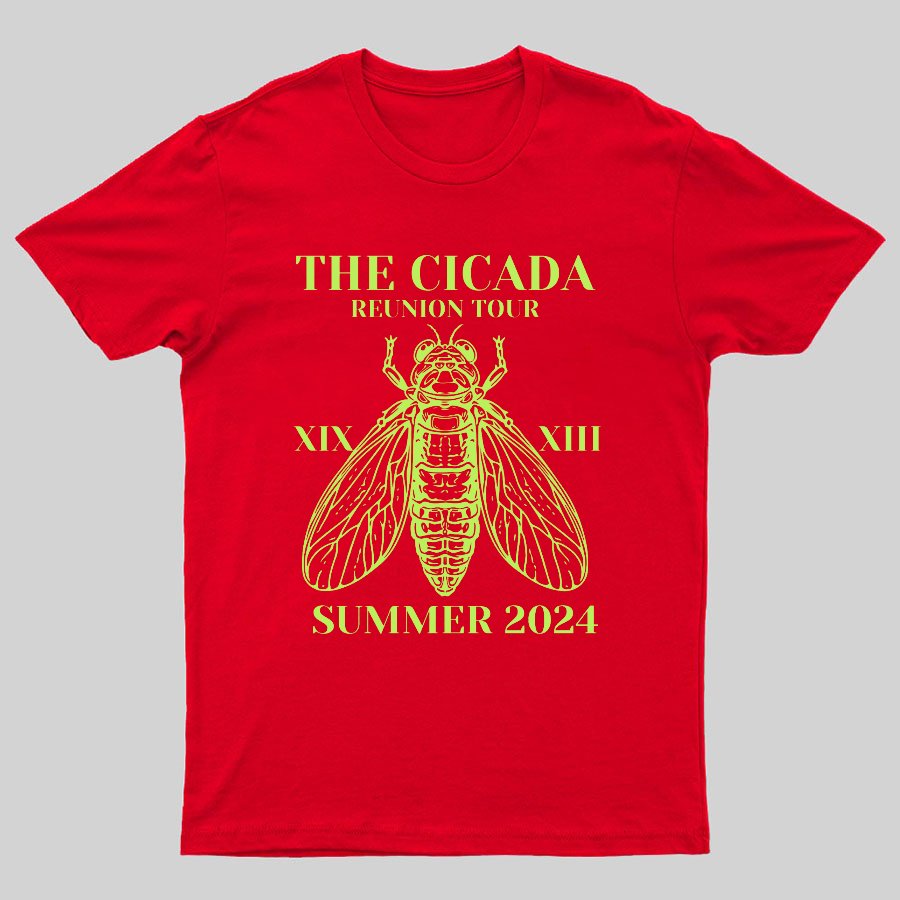 The Cicada Reunion U.S Tour 2024 Cicada Geeky T-Shirt