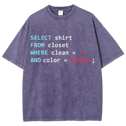 Programmer Database Vintage Distressed T-shirt
