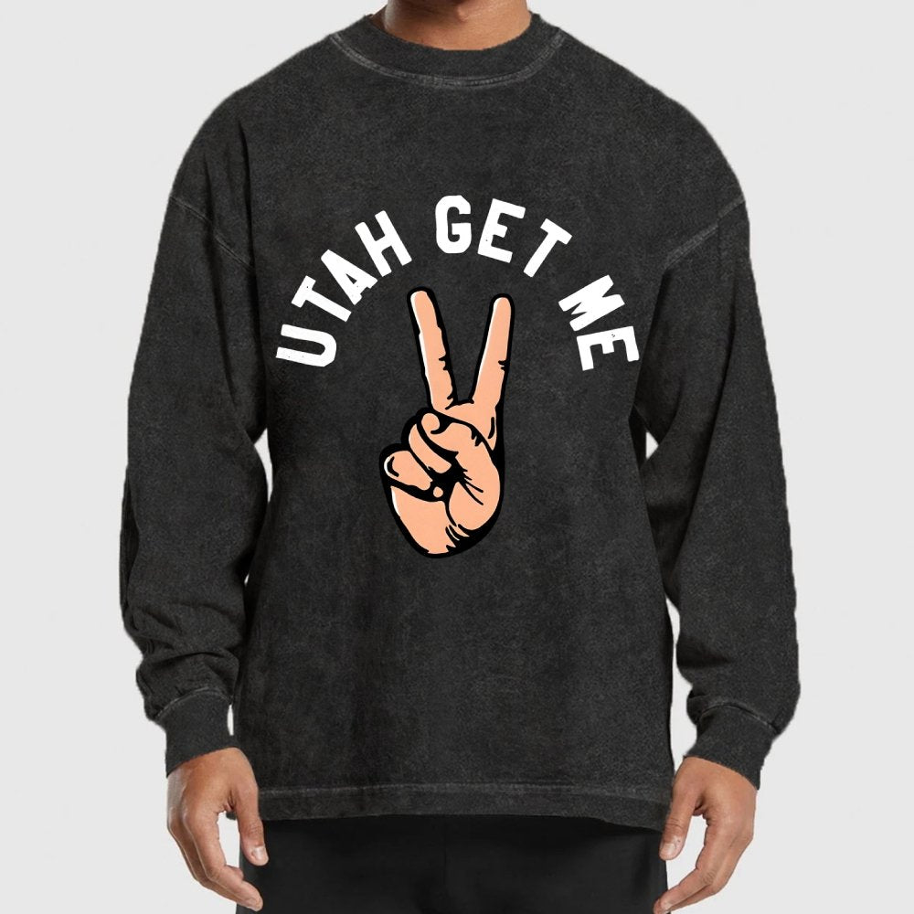 Utah Get Me Two Washed Long Sleeve Tee