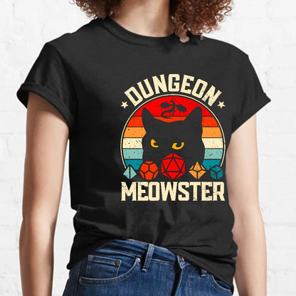 Dungeon Meowster Nerdy T-Shirt