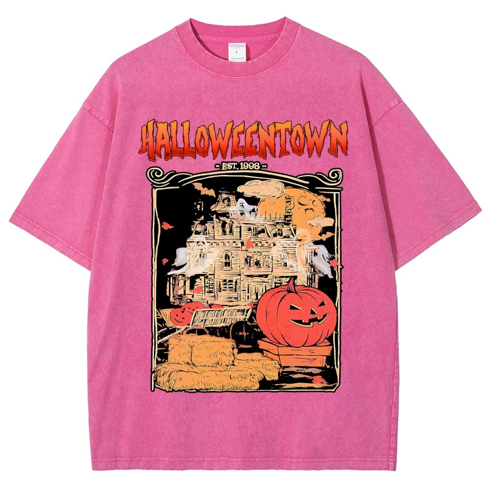 Spookyville University Est 1998. Halloween Vintage Distressed T-shirt