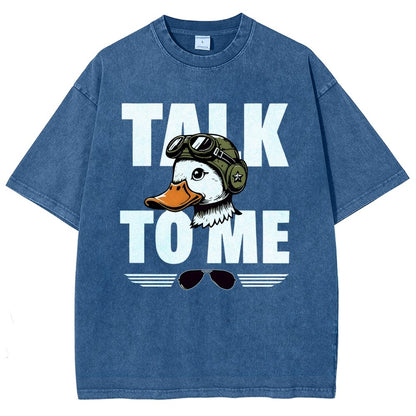 Talk To Me. Vintage Distressed T-shirt