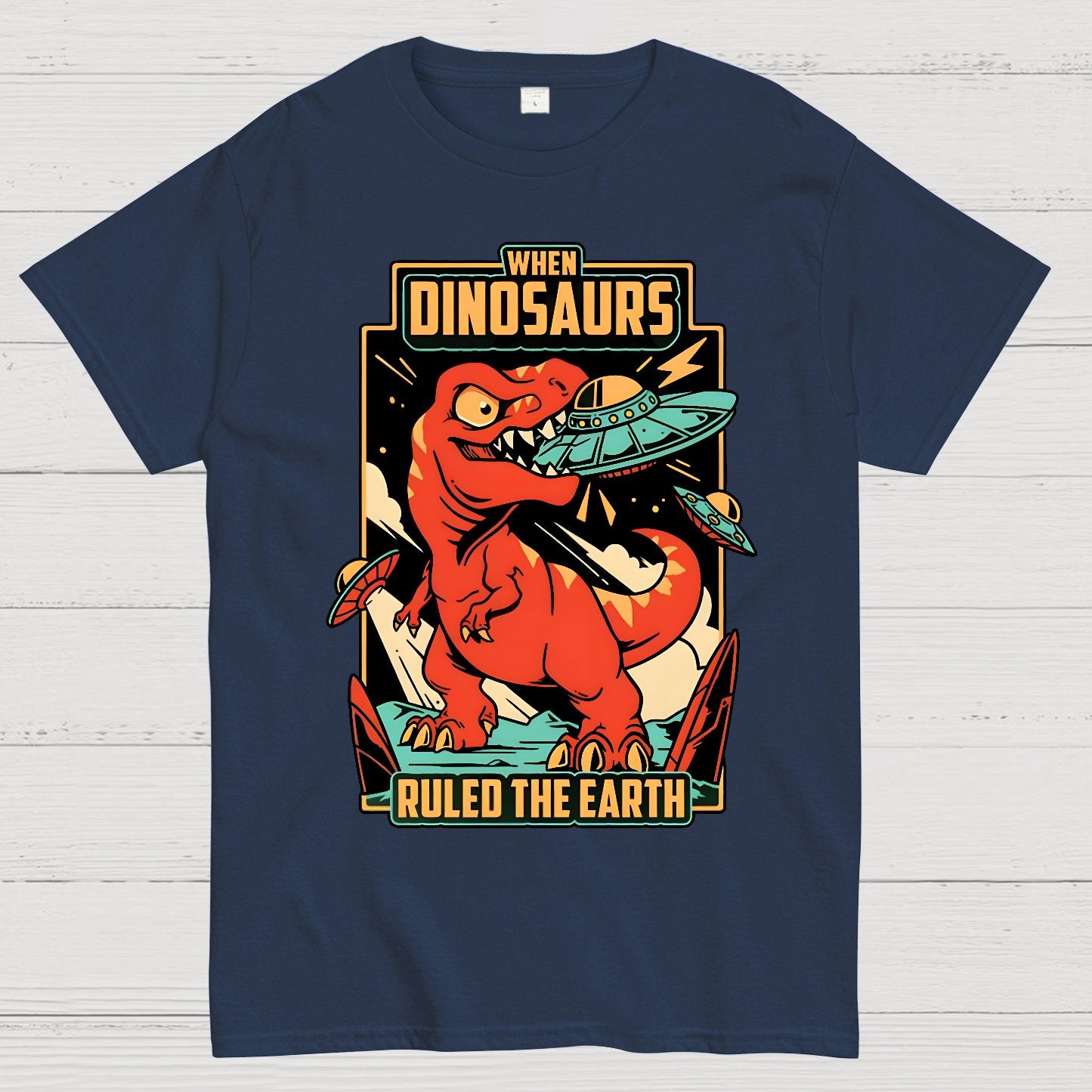 When Dinosaurs Ruled The Earth Geek T-Shirt