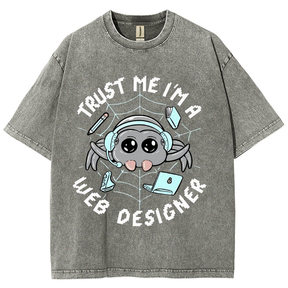 TRUST ME I'M A WEB DESIGNER Vintage Distressed T-shirt