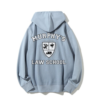 Murphy's Law School  Academic Printed Back Unisex Cotton Hoodie
