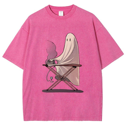 Self-Ironing Vintage Distressed T-shirt