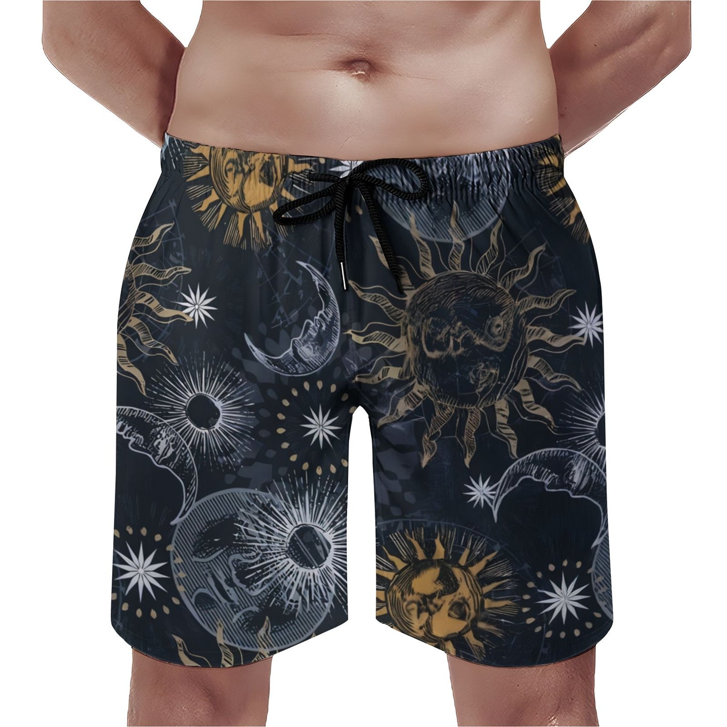 Retro Sun God Geek Shorts