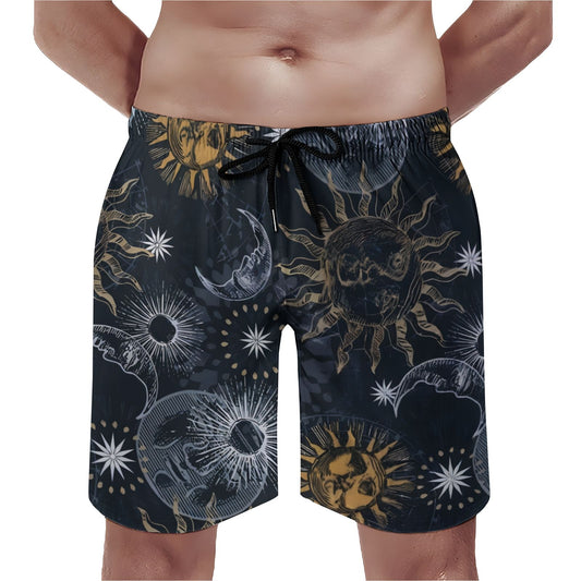Retro Sun God Geek Shorts