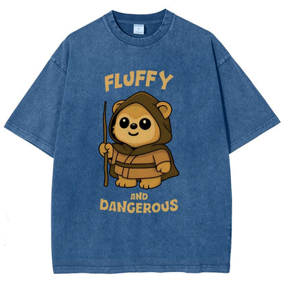 Fluffy and Dangerous Vintage Distressed T-shirt
