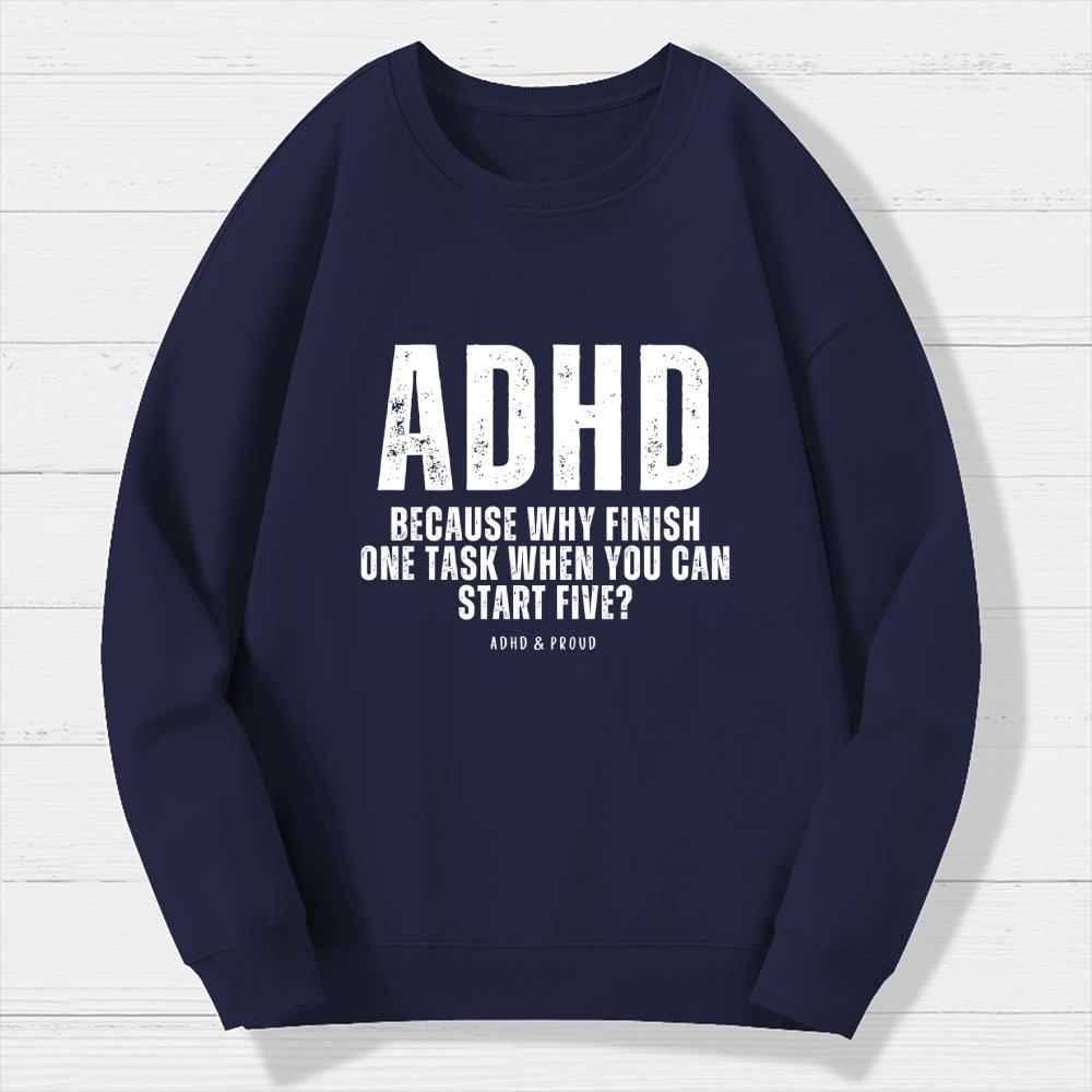 ADHD Geek Cotton Sweatshirt