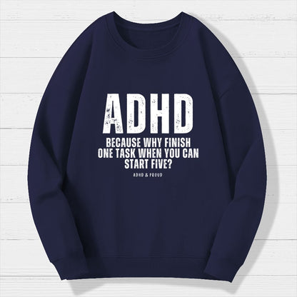 ADHD Geek Cotton Sweatshirt
