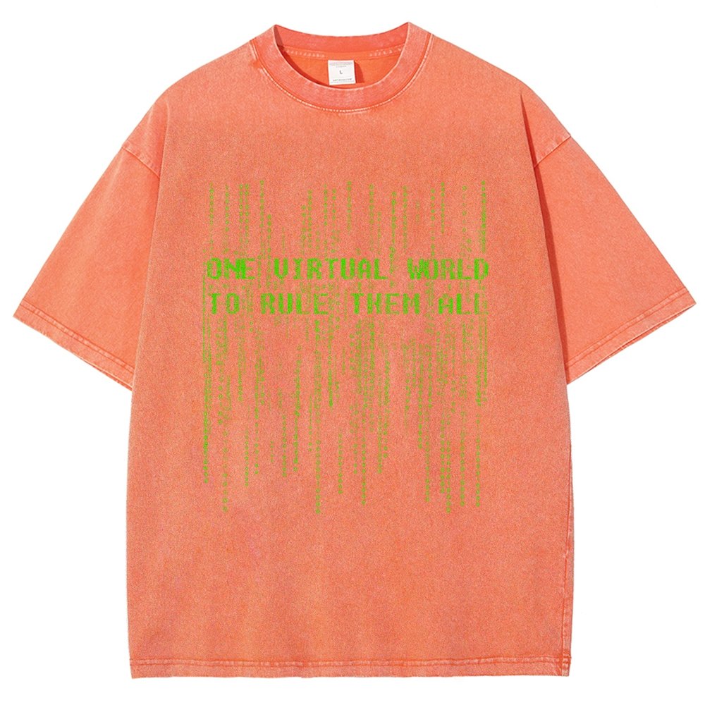 One Virtual Realm to Rule Them All Vintage Distressed T-shirt