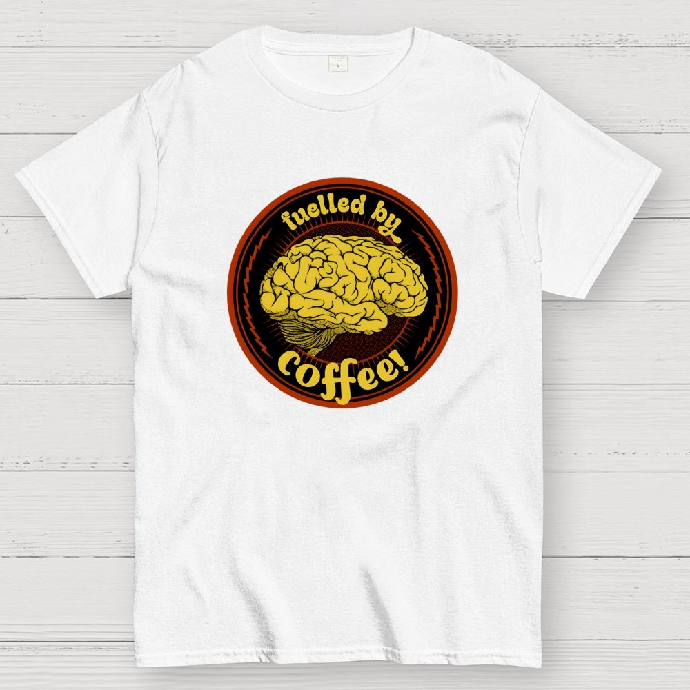 Fulled By Coffee Brain Geek T-Shirt