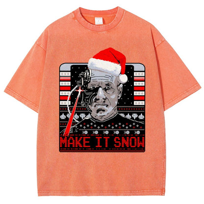 Make It Snow Vintage Distressed T-shirt