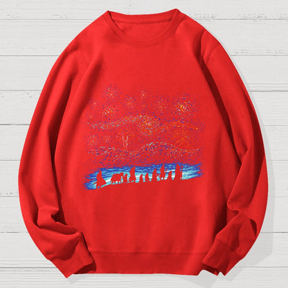 Starry Quest Geek Cotton Sweatshirt