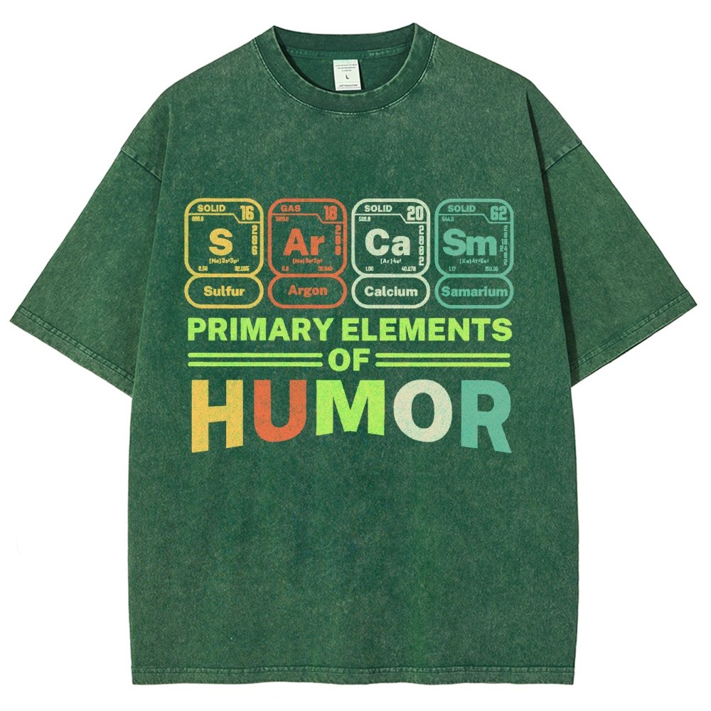 Primary Elements Of Humor Vintage Distressed T-shirt