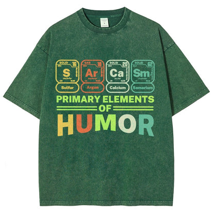 Primary Elements Of Humor Vintage Distressed T-shirt