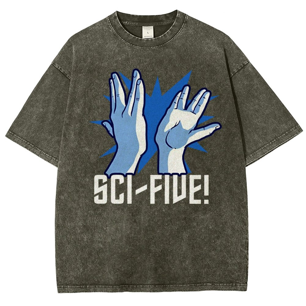 Sci-Five Vintage Distressed T-shirt