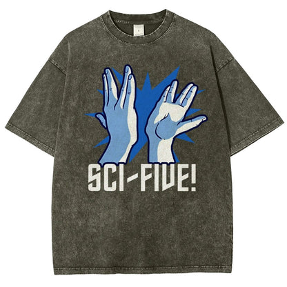 Sci-Five Vintage Distressed T-shirt