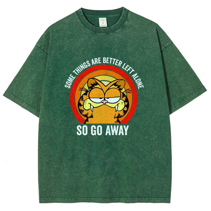 Some things are better leet alone Vintage Distressed T-shirt