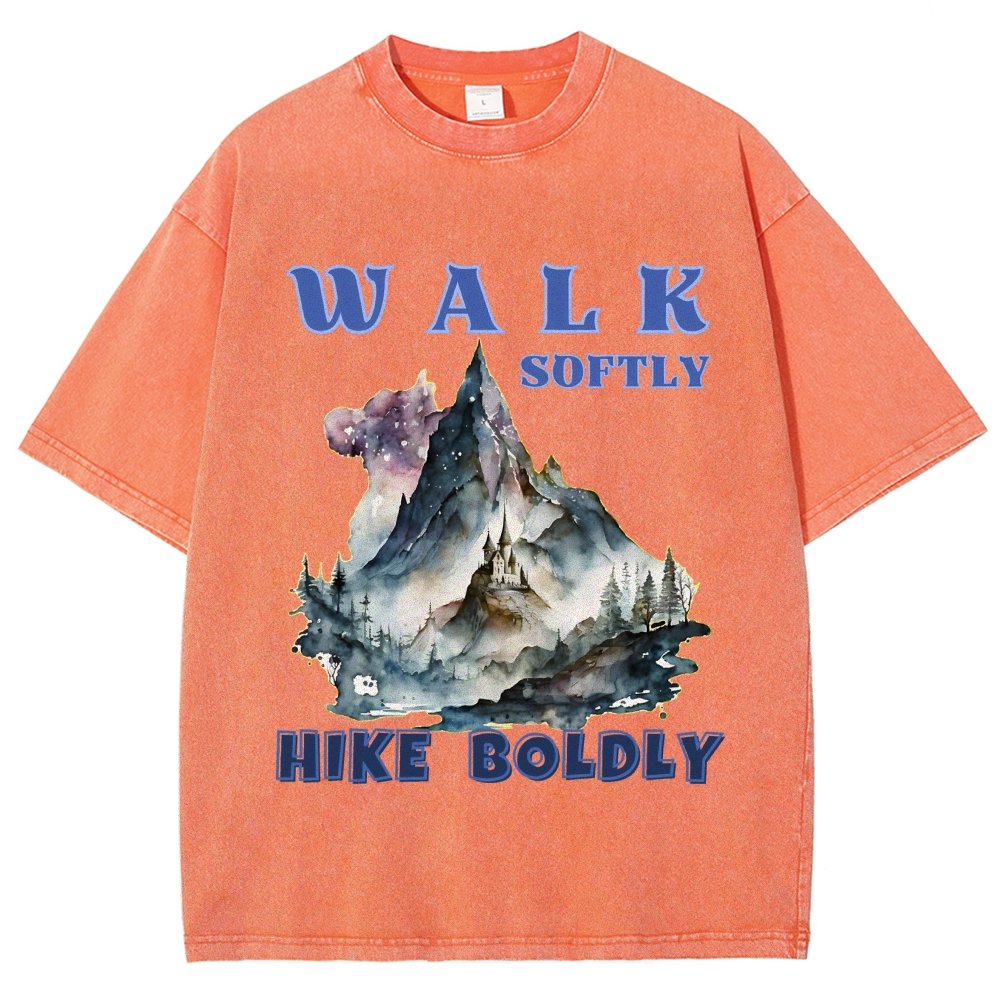 Walk Softly, Hike Boldly. More You Hike Vintage Distressed T-shirt