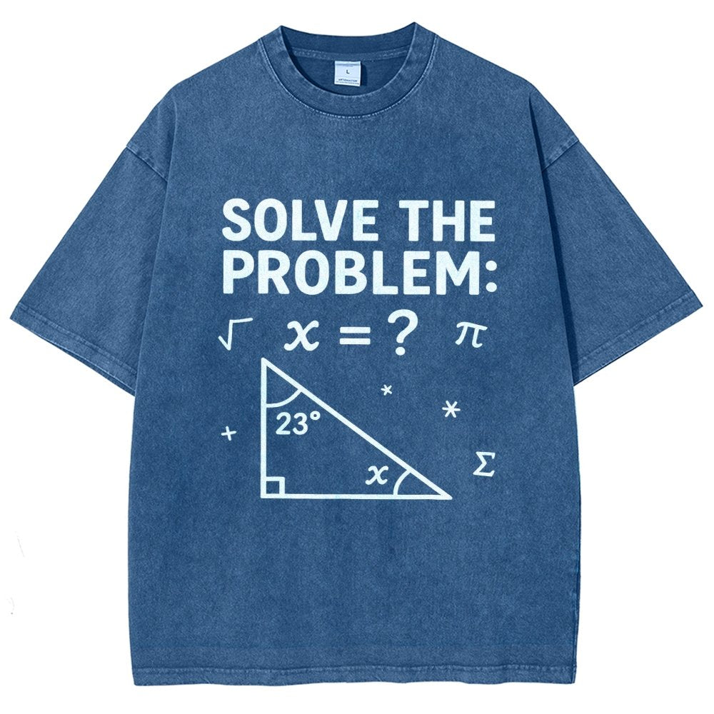 Solve The Problem Funny 67 Meme Vintage Distressed T-shirt