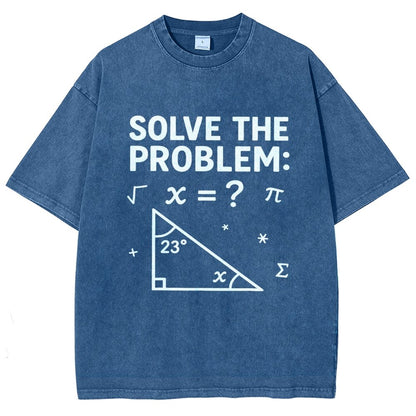 Solve The Problem Funny 67 Meme Vintage Distressed T-shirt