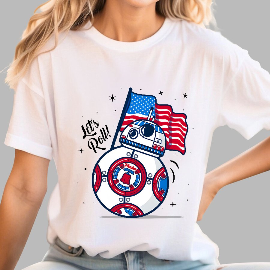 Red, White, and BB-Blue Geek T-Shirt