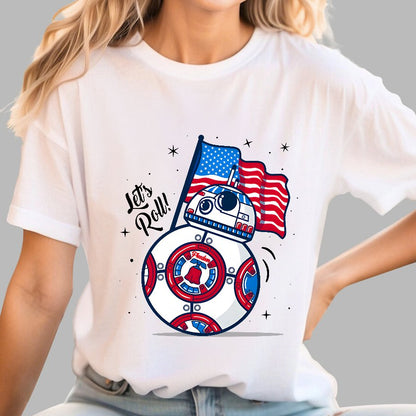 Red, White, and BB-Blue Geek T-Shirt
