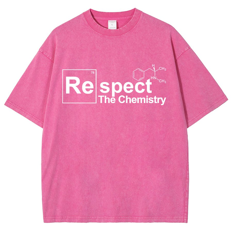 Respect The Chemistry Geeky Vintage Distressed T-shirt