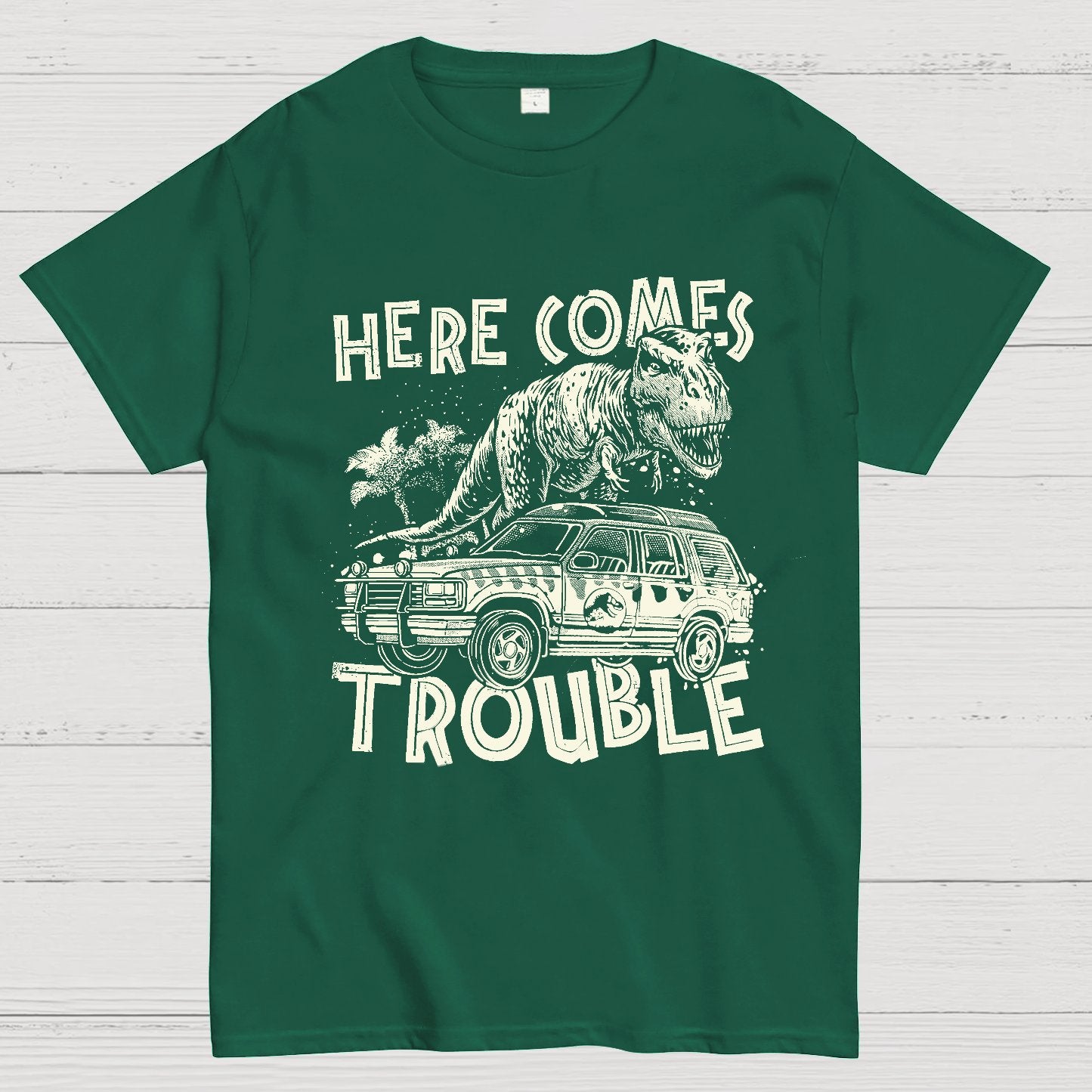 Here Comes Trouble Geek T-Shirt