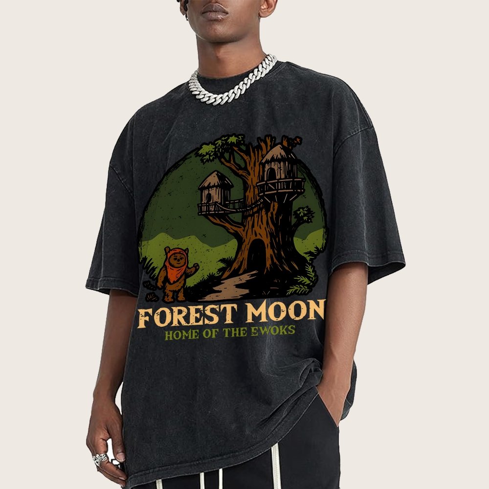 Woodland Moon Home Vintage Distressed T-shirt