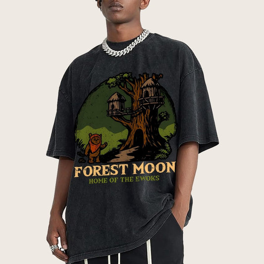 Woodland Moon Home Vintage Distressed T-shirt