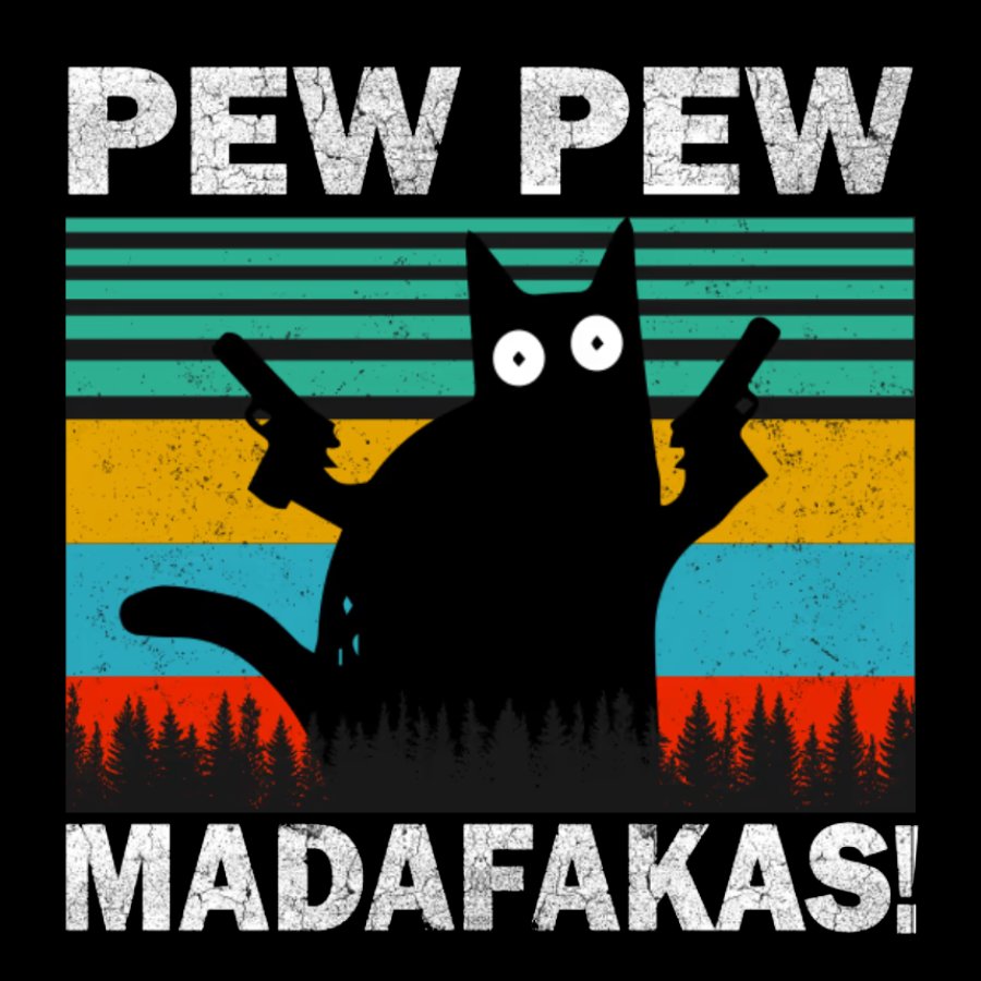 Pew Pew Fuckers ! Funny Geek Cotton Sweatshirt