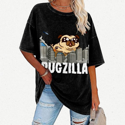 Pugzilla Vintage Distressed T-shirt