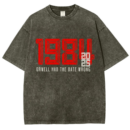 Orwell Got It Wrong Vintage Distressed T-shirt